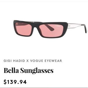 Gigi Hadid X Vogue Eyewear Bella Sunglasses w/case